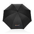 Swiss Peak Vero Aware™ RPET 25” umbrella w luxe handle, black