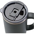 Sydney 1200 ml double wall RCS certified copper vacuum insulated tumbler with straw, grey