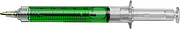 Syringe ballpenPale green