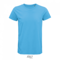 T-shirt SOLS CRUSADER MEN - ROUND-NECK FITTED JERSEY T-SHIRT, aqua, L
