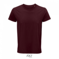 T-shirt SOLS CRUSADER MEN - ROUND-NECK FITTED JERSEY T-SHIRT, burgundy, L