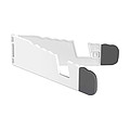 Tablet and smartphone holder, white