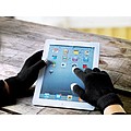 Tactile gloves for smartphones, black