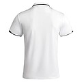 Tamil short sleeve mens sports polo, white, size S