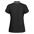 Tamil short sleeve womens sports polo, black, size M