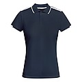 Tamil short sleeve womens sports polo, navy blue, size S