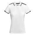 Tamil short sleeve womens sports polo, white, size M