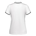 Tamil short sleeve womens sports polo, white, size M
