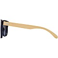 Tan sunglasses with bamboo temples, silver