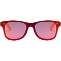 Tan sunglasses with bamboo temples, yellow
