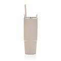 Tana RCS plastic tumbler with handle 900ml, beige