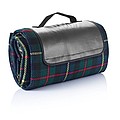 Tartan picnic blanket, black
