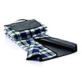 Tartan picnic blanket, blue