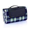 Tartan picnic blanket, blue