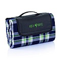 Tartan picnic blanket, blue