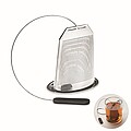 Tea infuser in stainless steel, black