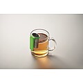 Tea infuser with hook, lime