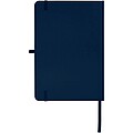Teak A5 recycled hard cover notebook with lined pages, navy