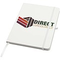 Teak A5 recycled hard cover notebook with lined pages, white