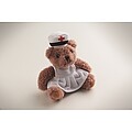 Teddy bear plush nurse, white