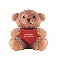 Teddy bear plush with heart, red