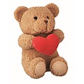 Teddy bear with heart 23cm, red