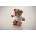 Teddy bear with t-shirt 23 cm, blue