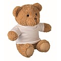 Teddy bear with t-shirt 23 cm, white