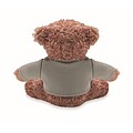 Teddy bear with t-shirt, grey