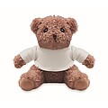 Teddy bear with t-shirt, white