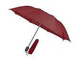 Telescope collapsible umbrella, burgundy