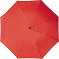 Telescope collapsible umbrella, red