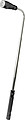 Telescopic aluminium flash light.Black