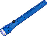 Telescopic aluminium flash light.Cobalt blue