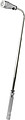 Telescopic aluminium flash light.Silver