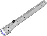 Telescopic aluminium flash light.Silver