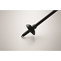 Telescopic walking pole, black