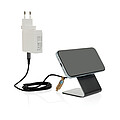 Terra aluminium 15W magnetic wireless charging phone stand, grey