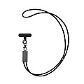 Terra RCS recycled PET phone cord with 60W dual charge cable, grey, black