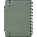 Thalaasa A5 ocean-bound hard cover notebook with ballpoint pen, heather green