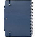 Thalaasa A5 ocean-bound hard cover notebook with ballpoint pen, ocean blue