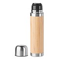 Thermoflask with bamboo cover
