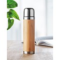 Thermoflask with bamboo cover