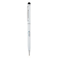 Thin metal stylus pen white