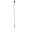 Thin metal stylus pen white
