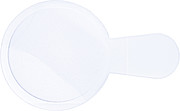 Thin plastic magnifying glassWhite