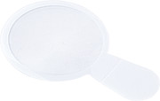 Thin plastic magnifying glassWhite