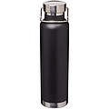 Thor 650 ml RCS recycled stainless steel copper vacuum insulated water bottle, solid black