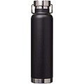 Thor 650 ml RCS recycled stainless steel copper vacuum insulated water bottle, solid black