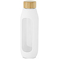 Tidan 600 ml borosilicate glass bottle with silicone grip